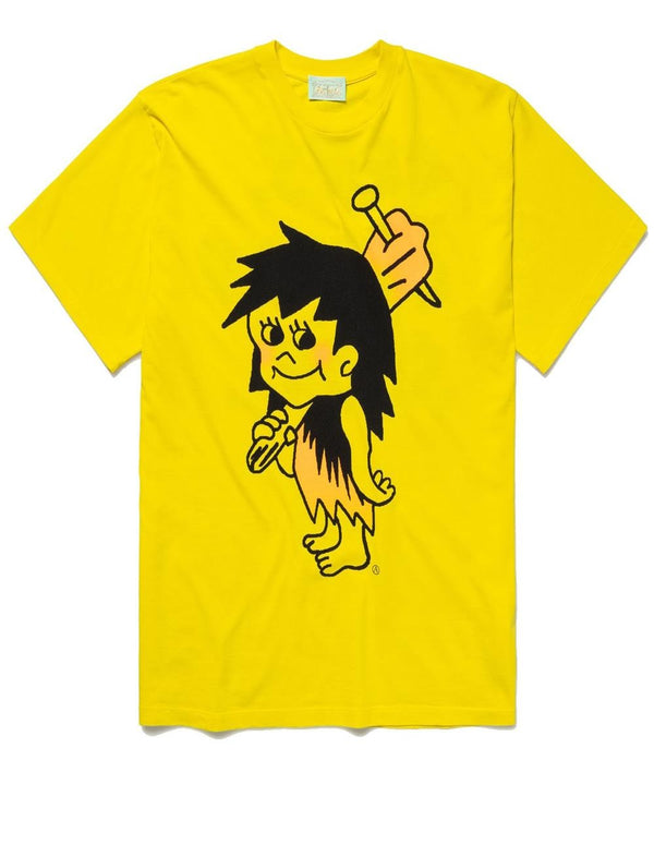 Camiseta Aries Caveman Amarilla Hombre