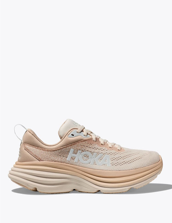 Hoka Bondi 8 Beiges Mujer