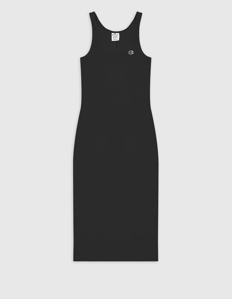 Vestido Champion con Logo Negro Mujer