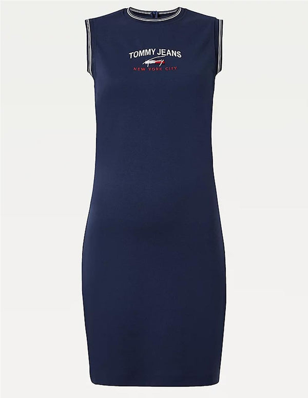 Vestido Ajustado Tommy Jeans Azul Mujer