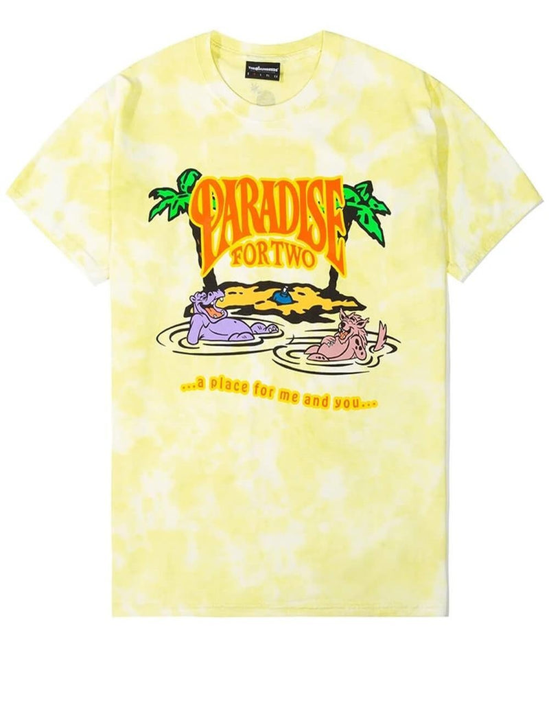 Camiseta The Hundreds Paraiso Amarilla Tie Dye Hombre