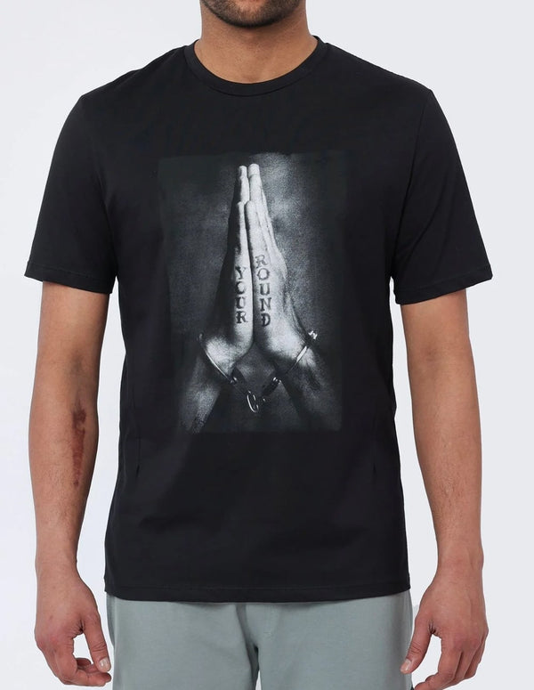 Camiseta RELIGION Your Round Negra Hombre