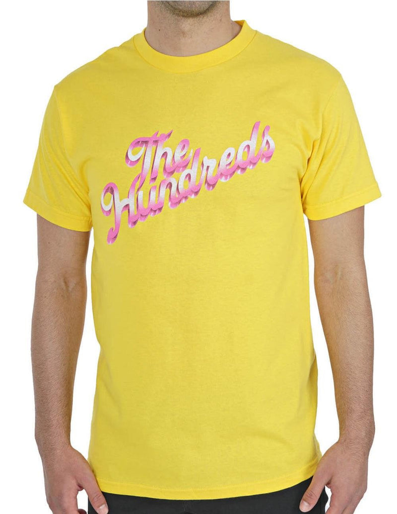 Camiseta The Hundreds con Logo 3-D Amarilla Hombre