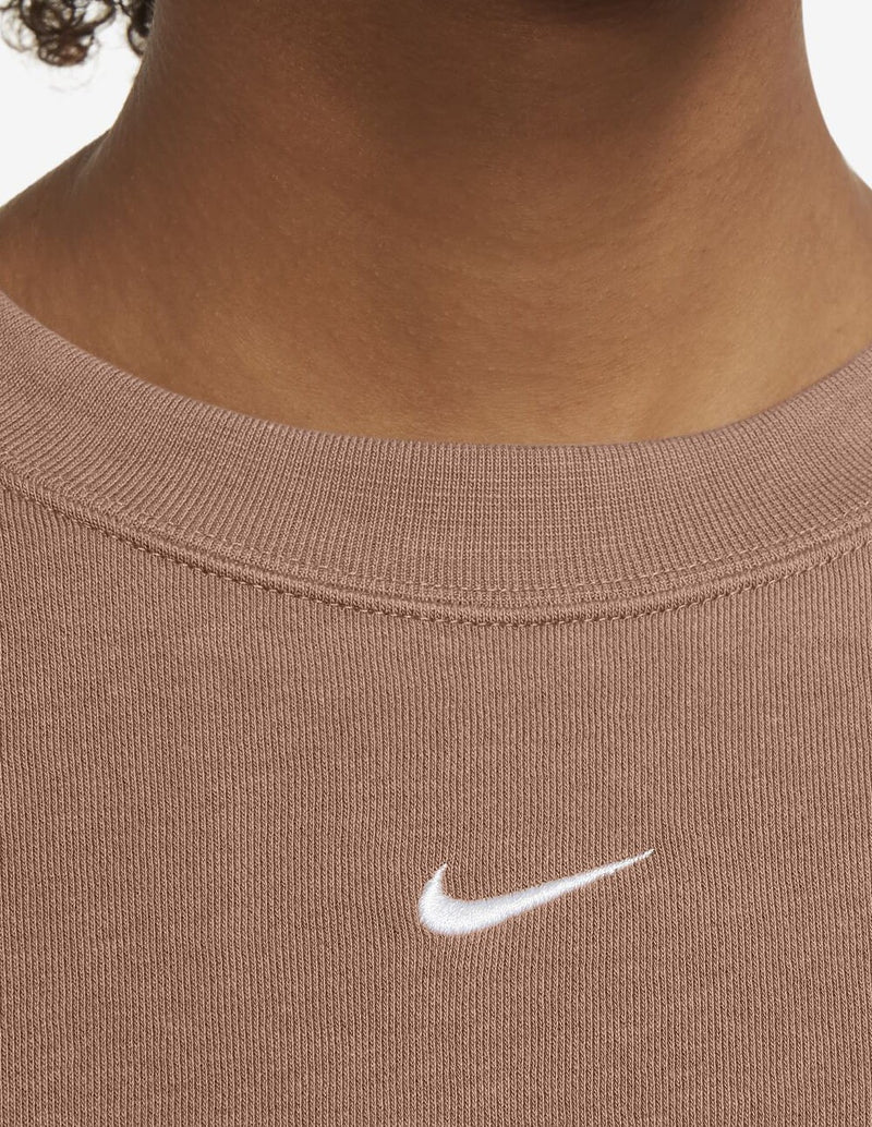 Sudadera Oversized Nike Essentials Marrón Mujer