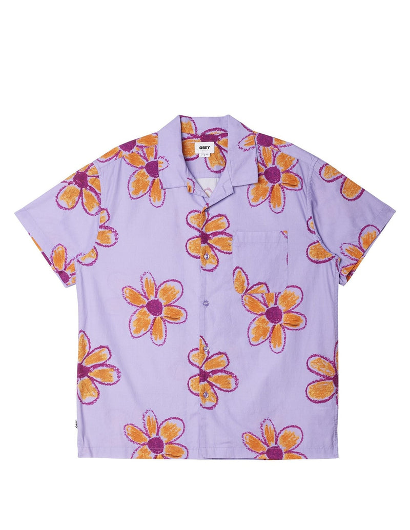 OBEY Wyatt Purple Men's Short Sleeve Shirt