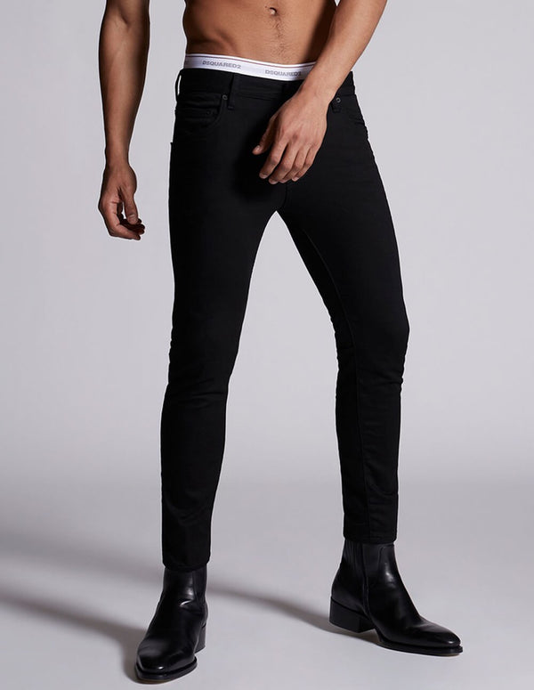 Pantalón Vaquero Dsquared2 Slim Negro Hombre