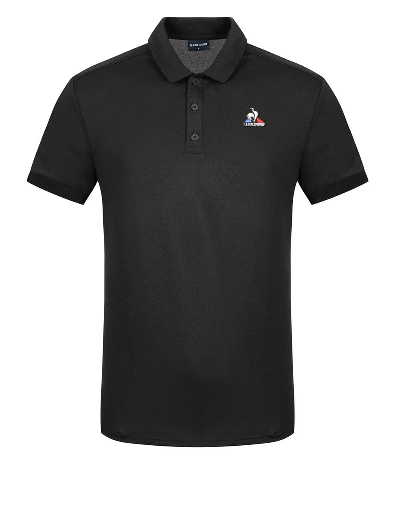 Le Coq Sportif Polo Shirt with Logo Black Man