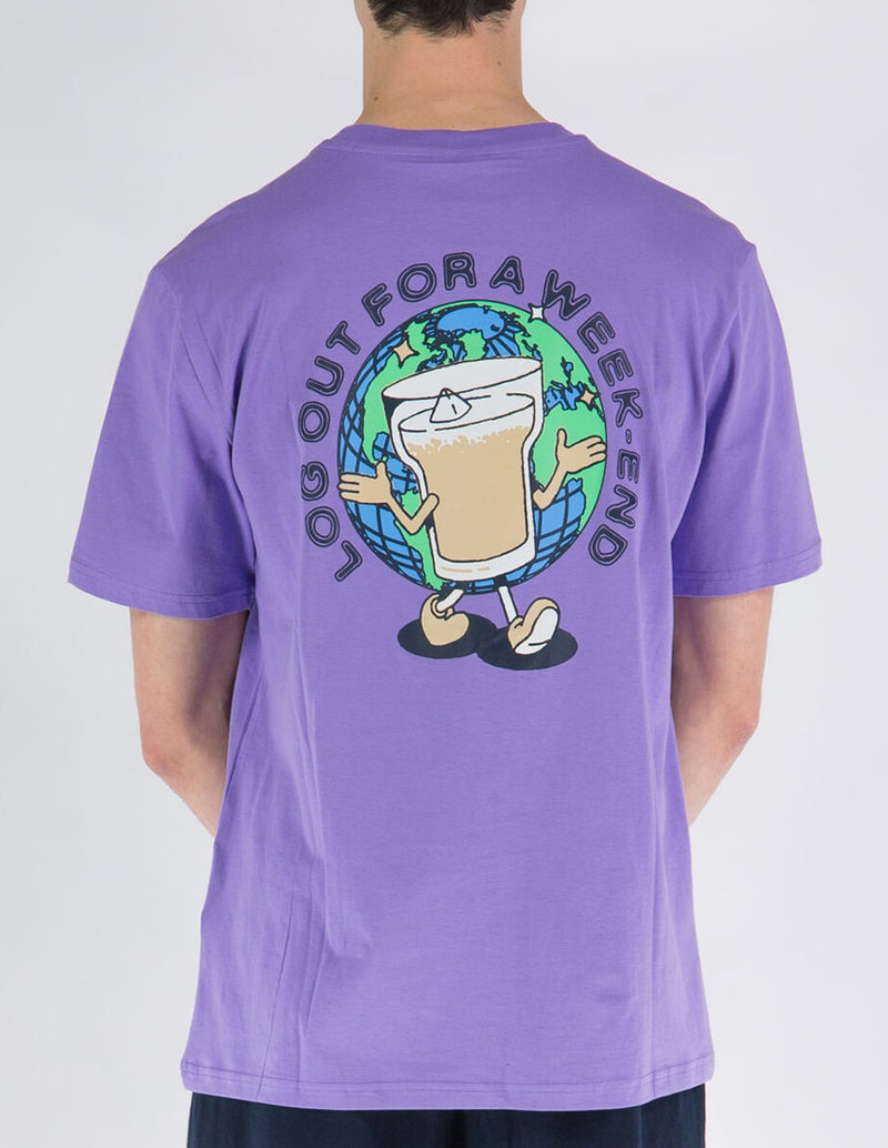 Champion Rochester Stampa Purple Men's T-Shirt