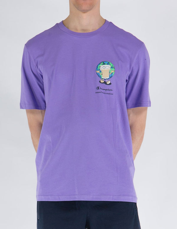 Champion Rochester Stampa Purple Men's T-Shirt