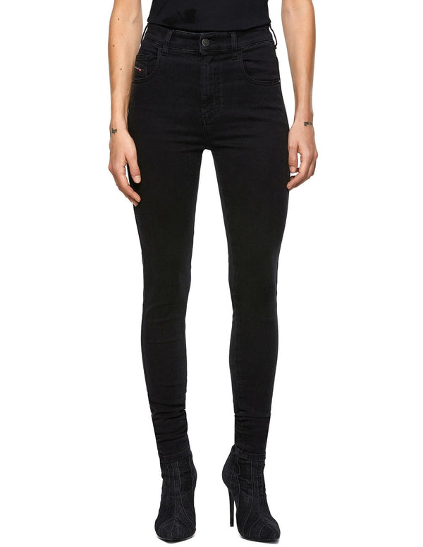 Pantalon Vaquero DIESEL Slandy High Negro Mujer