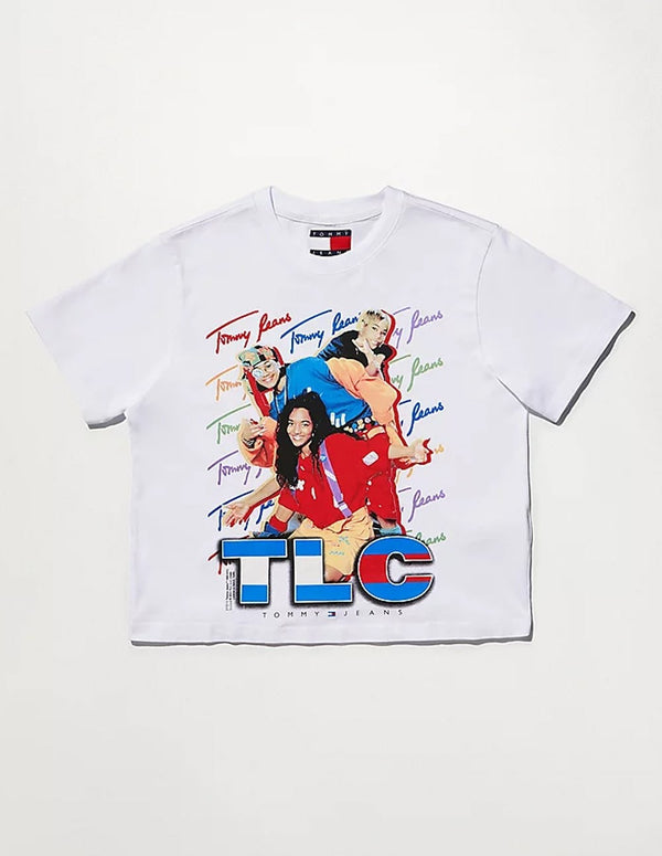 Camiseta Tommy Jeans x TLC Blanca Mujer