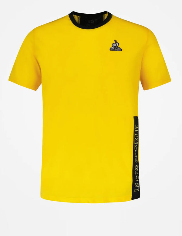 Camiseta Le Coq Sportif Tech Amarilla Hombre