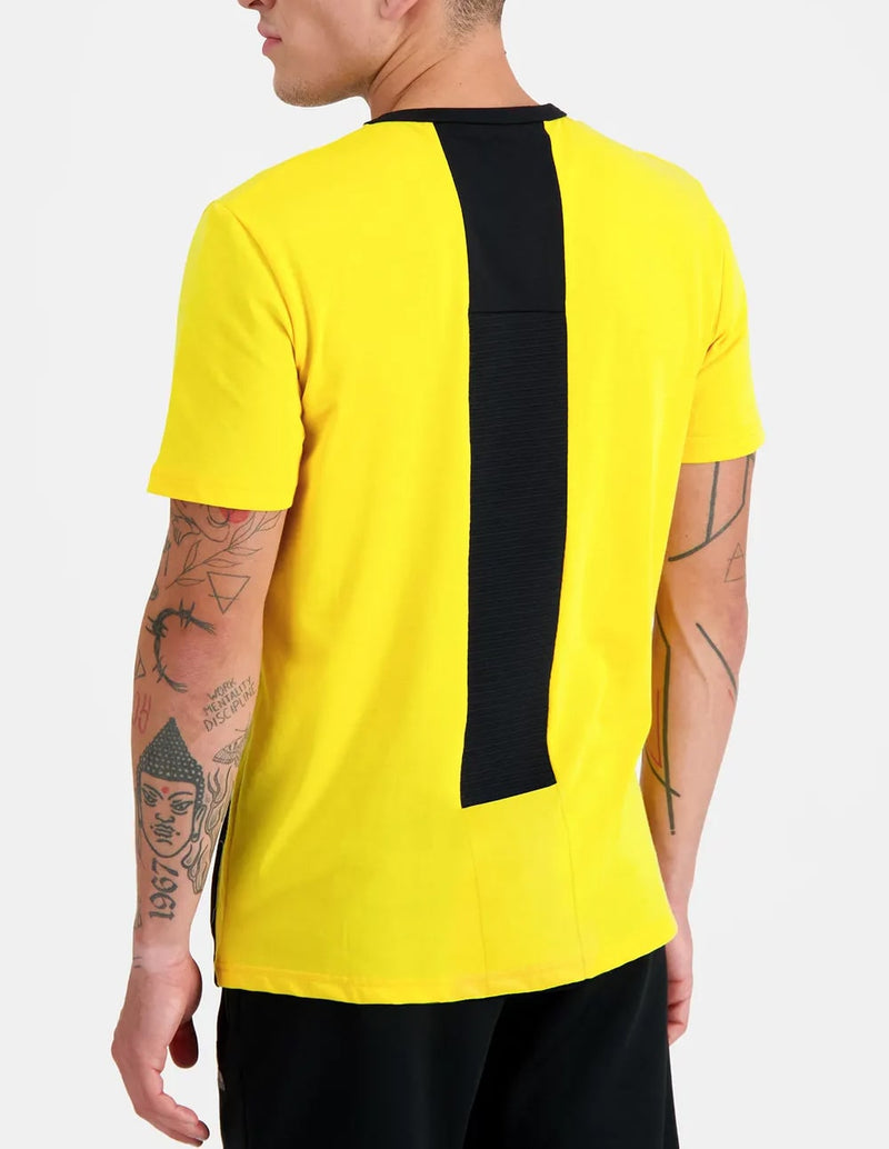 Camiseta Le Coq Sportif Tech Amarilla Hombre