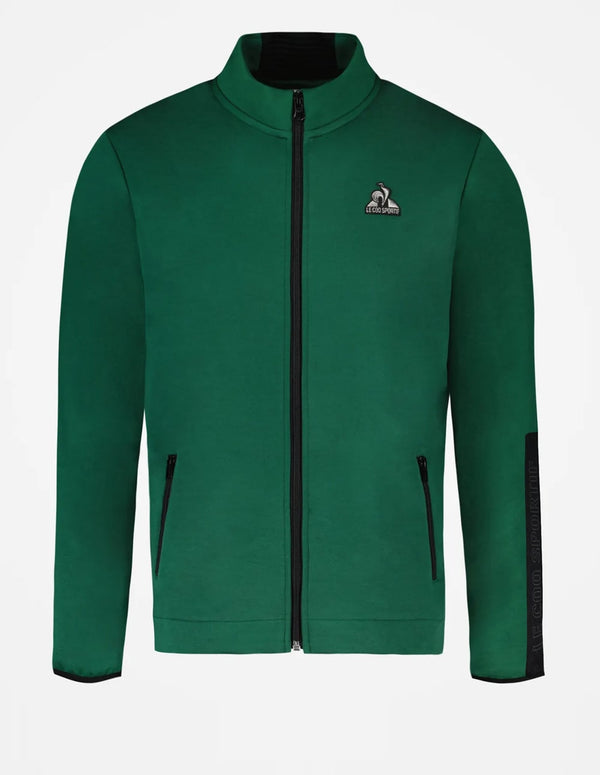 Sudadera Le Coq Sportif Tech con Cremallera Verde Hombre