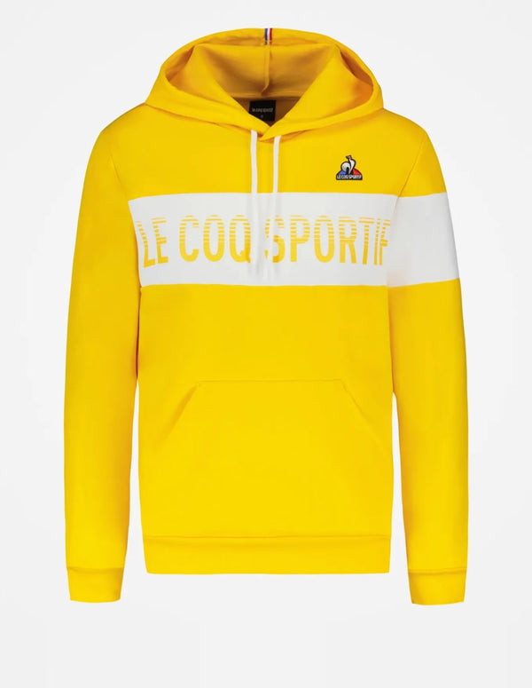 Sudadera con Capucha Le Coq Sportif con Logo Amarilla Unisex