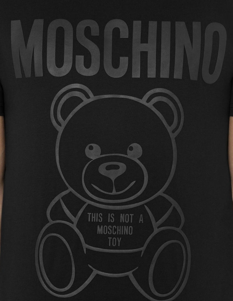 Camiseta Moschino Couture Teddy Bear Negra Hombre 232ZRV073070411555