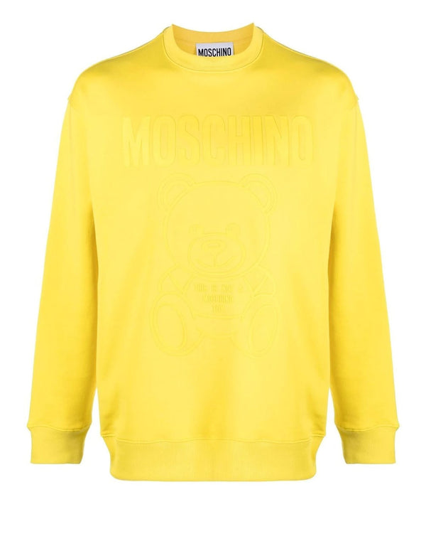 Sudadera Moschino Couture Teddy Bear Amarilla Hombre