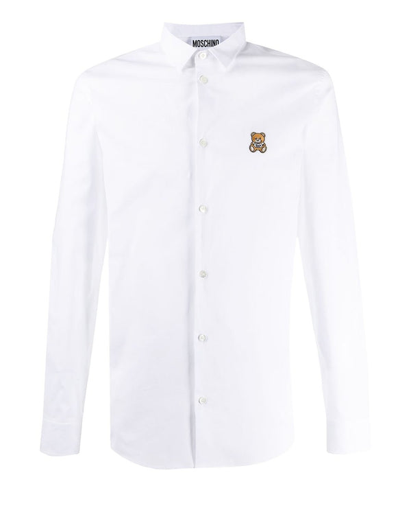 Camisa Moschino Couture con Logo Blanca Hombre