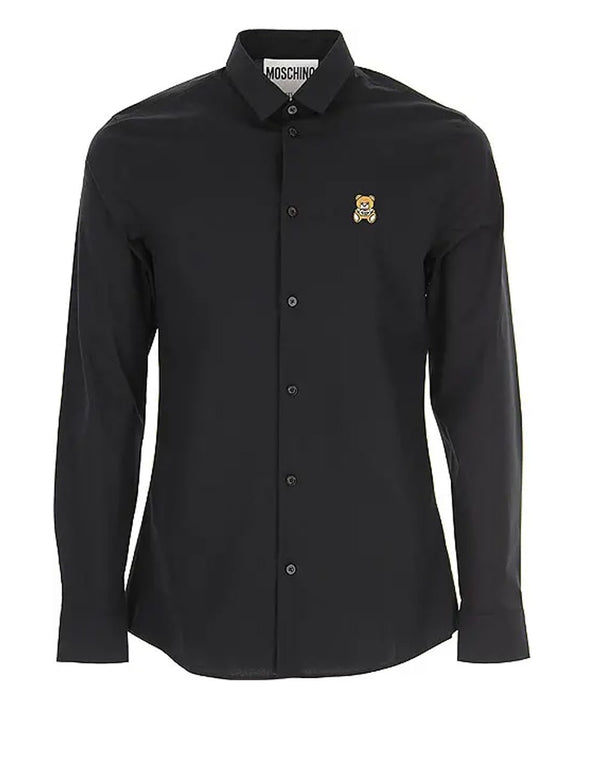 Camisa Moschino Couture con Logo Negra Hombre