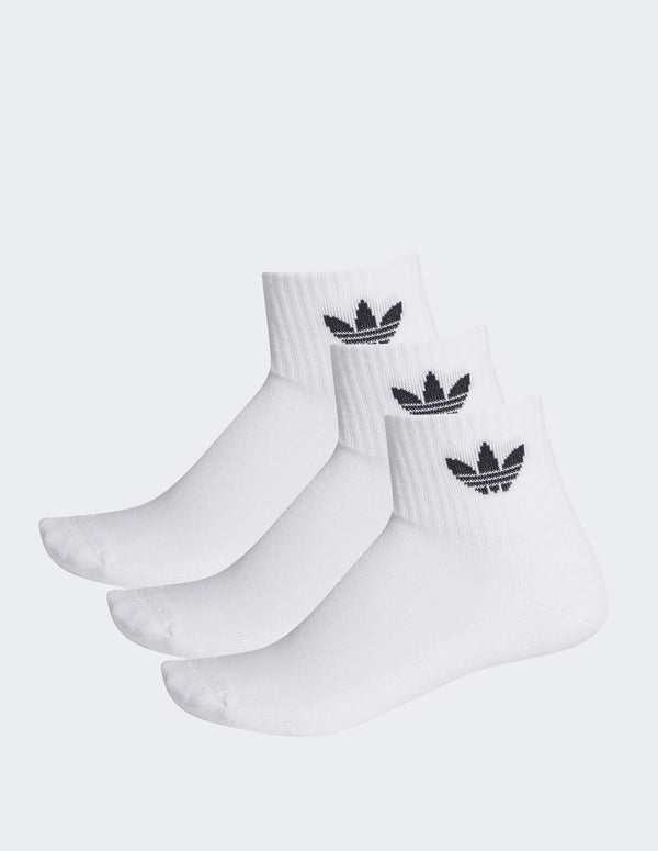 Calcetines adidas Cortos Pack de 3 Blancos Unisex