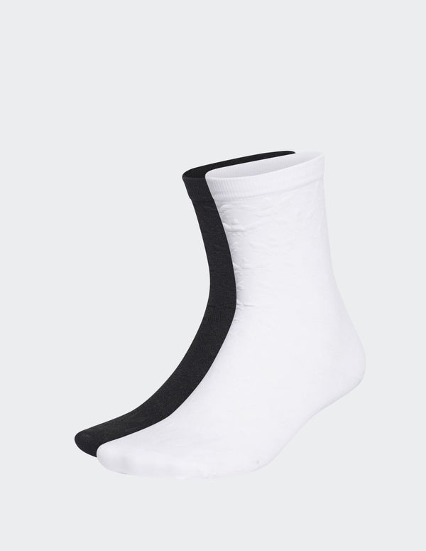 adidas Classics 2 Pack Socks Black and White Unisex