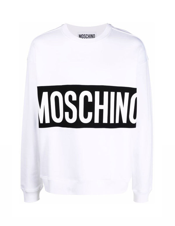 Sudadera Moschino Couture Con Logo Negro Blanca Hombre