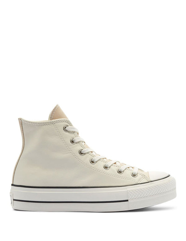 Converse Chuck Taylor All Star Lift Hi con Plataforma Beige Mujer