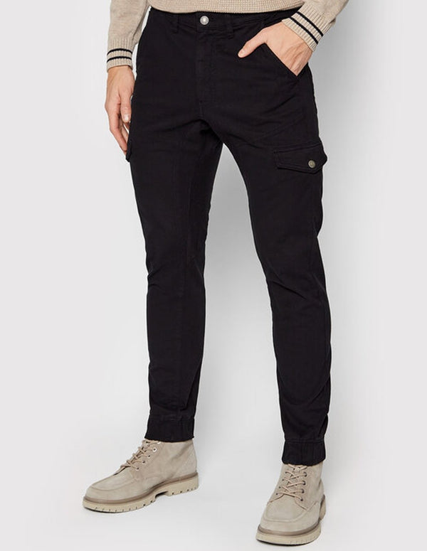 GUESS Slim Fit Trousers with Side Pockets Black for Men