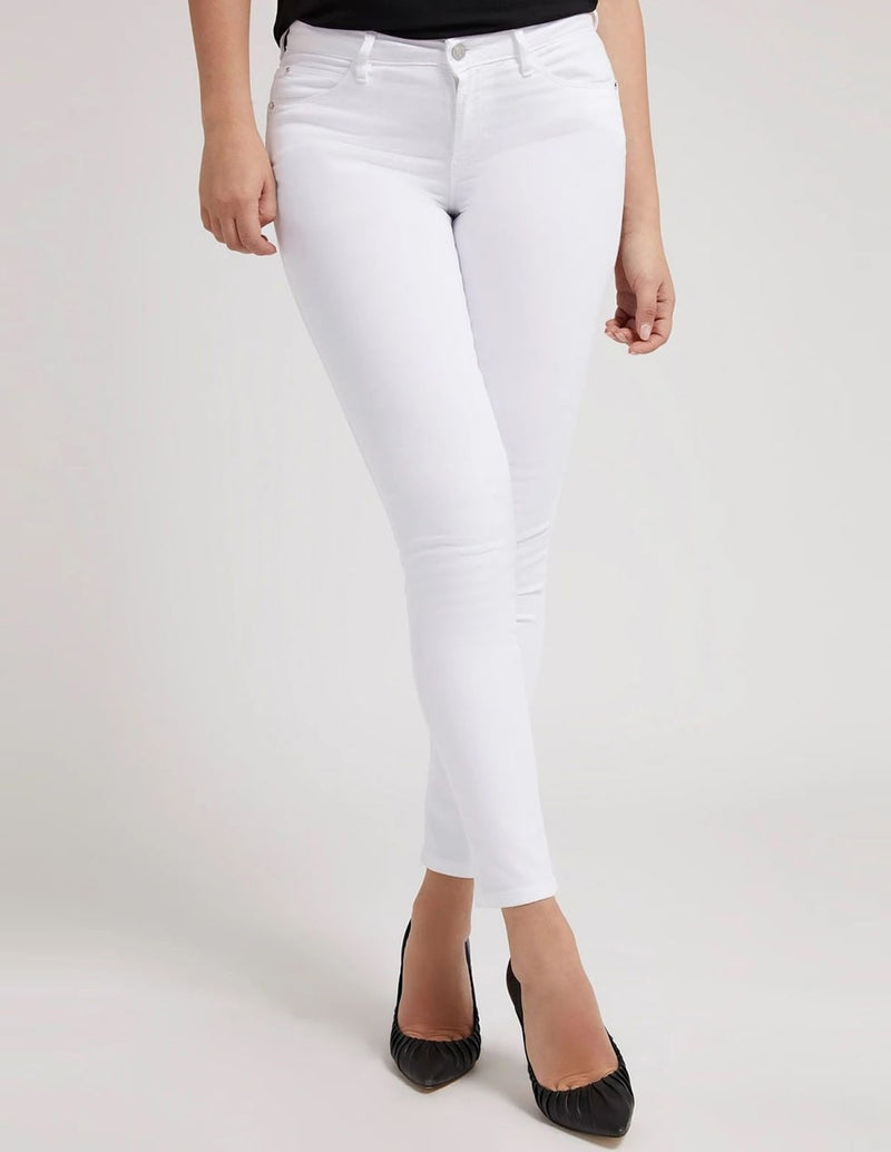 Pantalón GUESS Curve X Ajustado Blanco Mujer