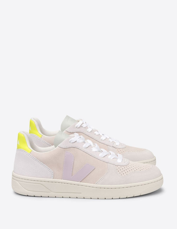 Veja V-10 Suede Pink and Purple Woman