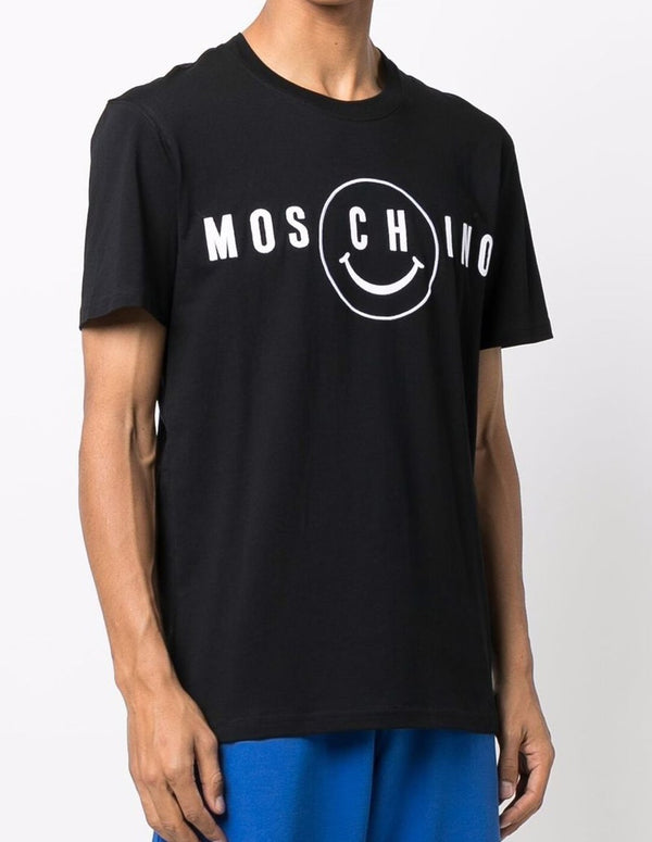 Camiseta Moschino Couture x Smile Negra Hombre