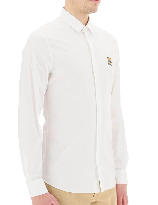 Camisa Moschino Couture Teddy Bear Blanca Hombre