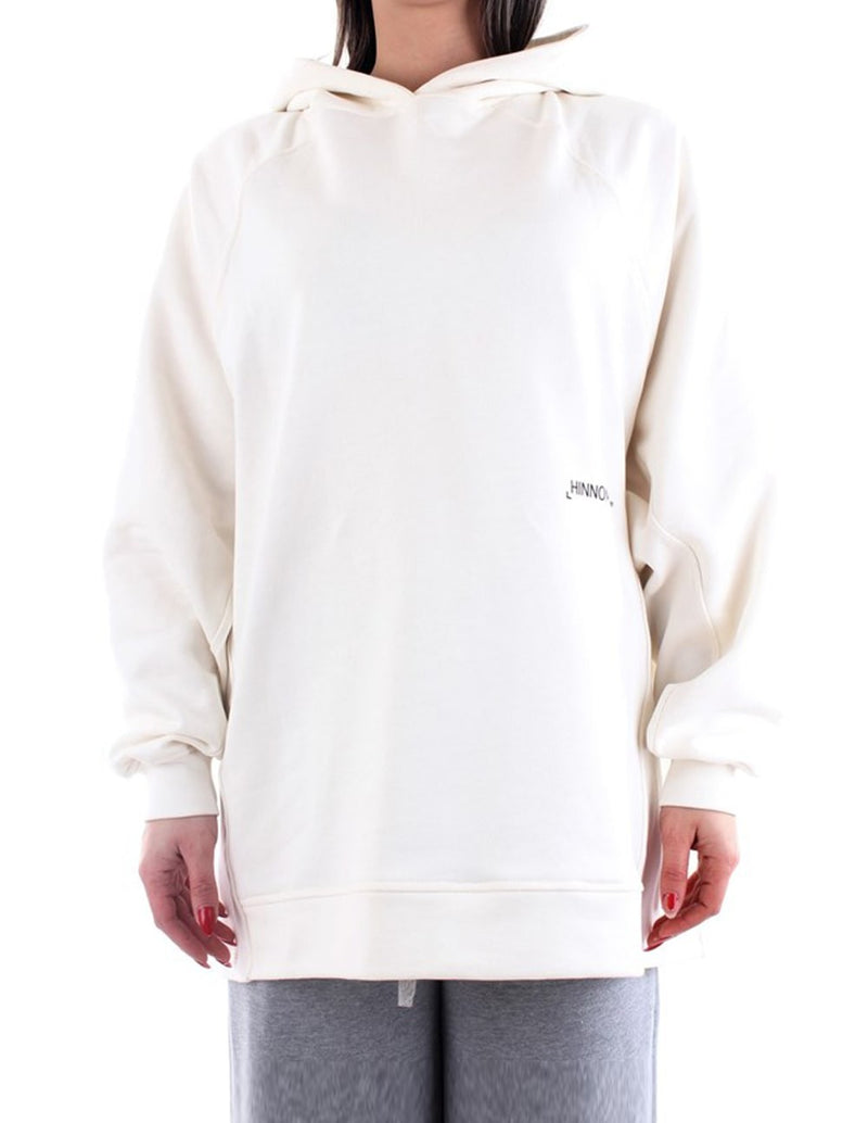 Sudadera con Capucha Hinnominate Oversize Blanca Mujer