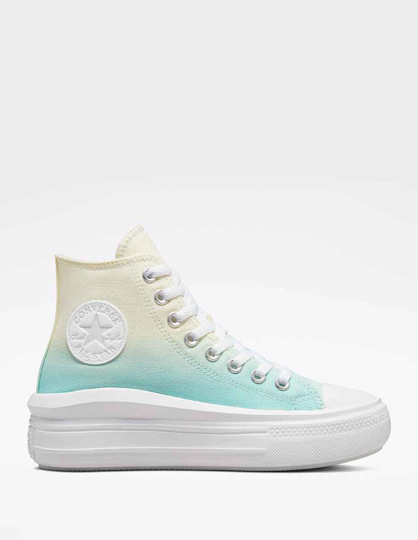 Converse Chuck Taylor All Star Move Azules y Amarillas Mujer