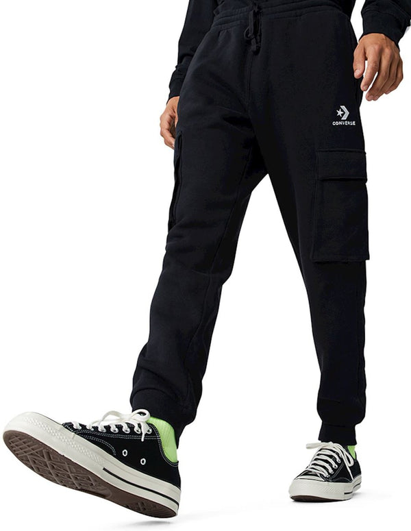 Converse Cargo Pants with Logo and Pockets Black Men