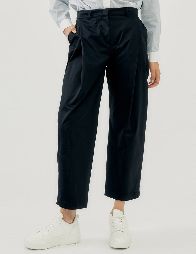 Pantalón Silvian Heach con Pinzas Azul Mujer