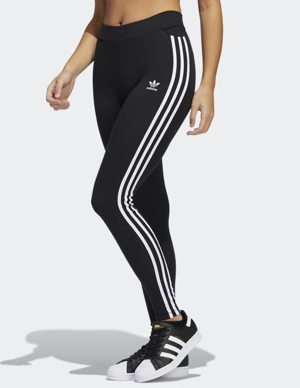 Leggings adidas 3 Stripes Negros y Blancos Mujer