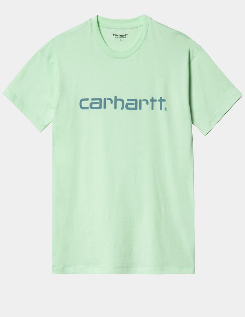 Camiseta Carhartt WIP con Logo Verde Mujer