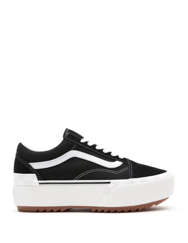 Vans Old Skool Stacked W/Platform Black &amp; White Womens