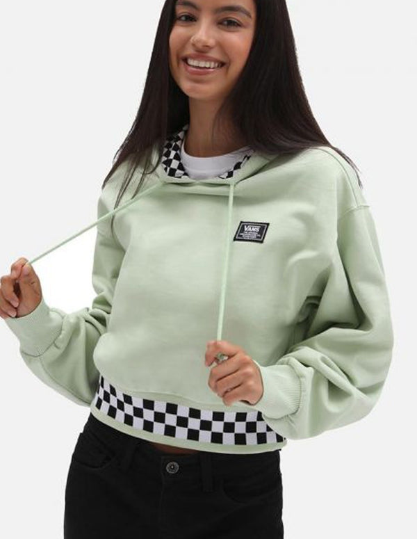 Sudadera con Capucha Vans Boom Boom 66 Verde y Negra Mujer