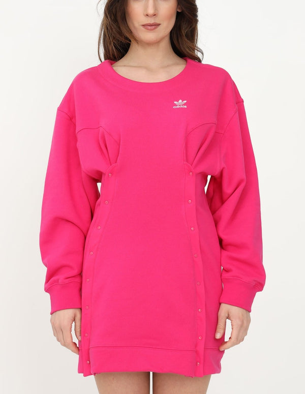 adidas Short Dress with Adjustable Width Pink Women