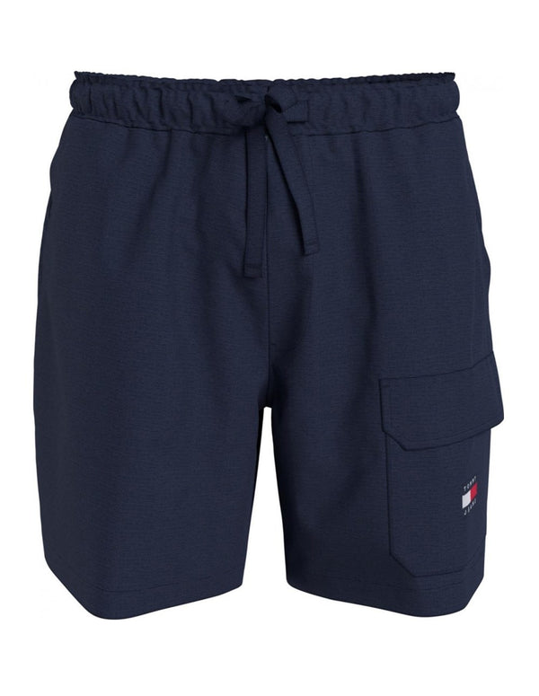 Tommy Jeans Shorts with Pocket and Logo Navy Blue for Men