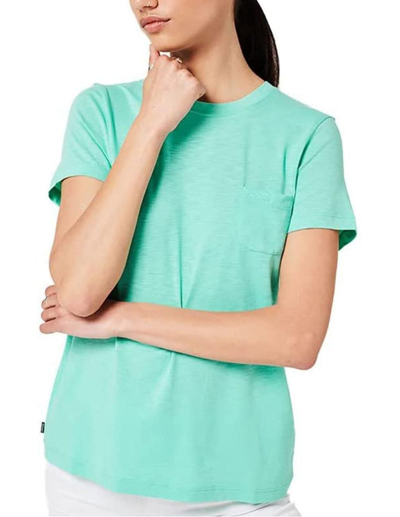 Camiseta Superdry con Bolsillo Verde Mujer