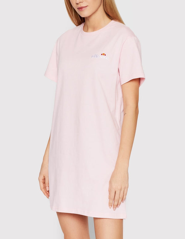 Vestido Ellesse Adore Tipo Camiseta con Logo Rosa Mujer