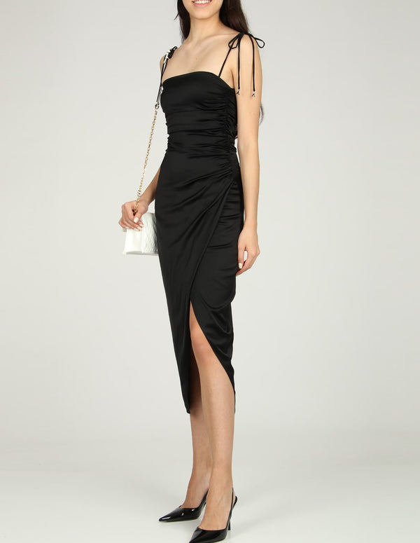 Vestido Patrizia Pepe de Raso Negro Mujer