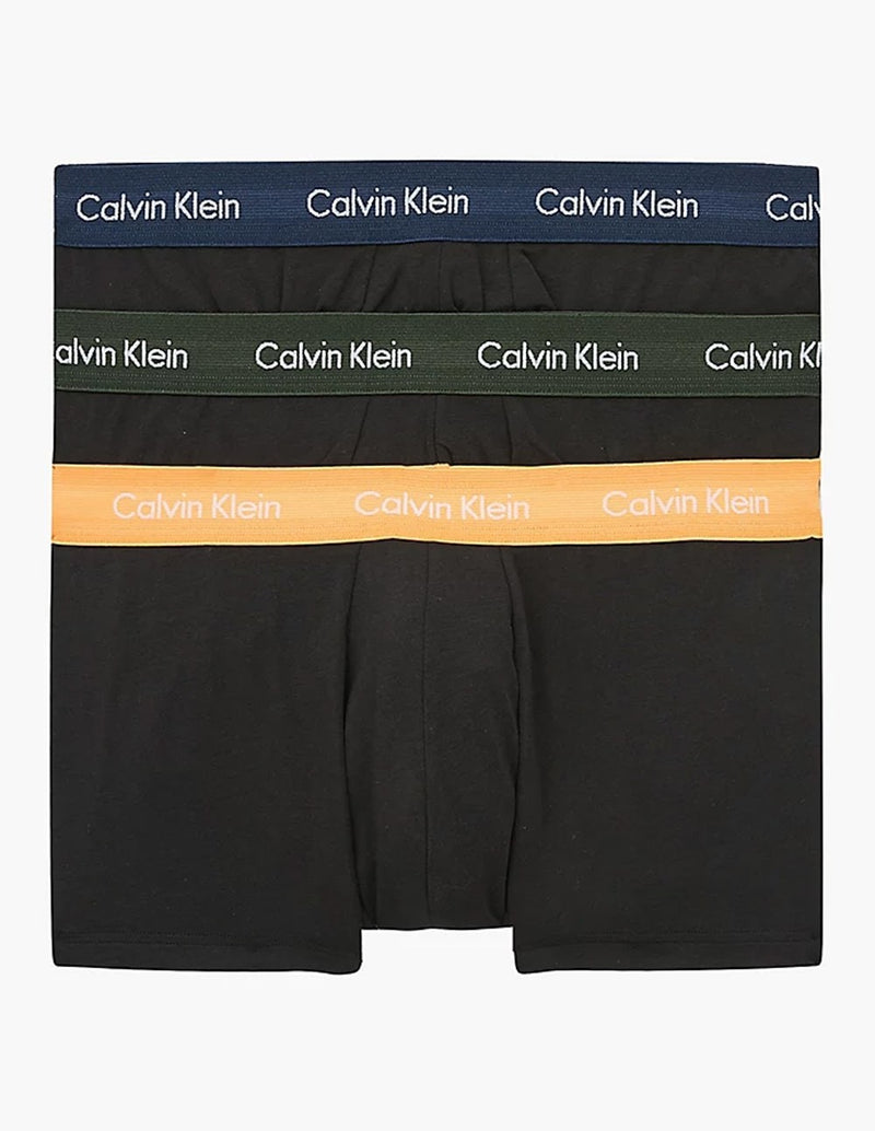 Bóxer Calvin Klein Jeans Low RiseTrunk Pack de 3 Negros Hombre