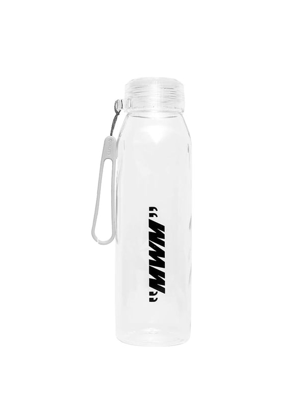 Botella MWM con Logo y Tapón Blanco Unisex