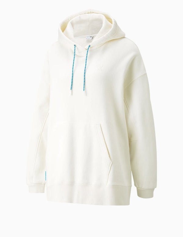 Sudadera con Capucha Puma Infuse con Abertura Lateral Beige Mujer