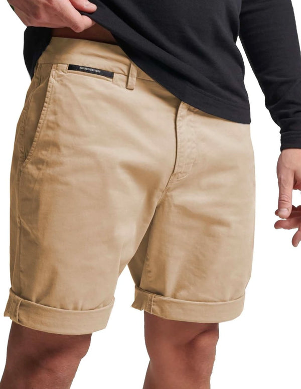 Pantalón Corto Chino Superdry Beige Hombre