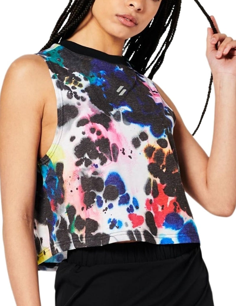 Camiseta Superdry sin Mangas Estampada Multicolor Mujer